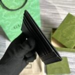 Gucci GG Marmont Card Case Black For Men 4.7in/12cm ‎‎‎722734 1T56F 1000 - Image 7