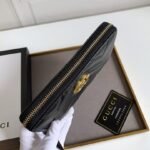 Gucci GG Marmont Zip Around Wallet Black For Women 7.4in/19cm 443123 DTD1T 1000 - Image 8
