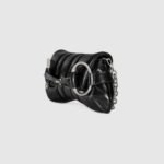 Gucci Horsebit Chain Medium Shoulder Bag Black For Women 15 Inches/ 38 Cm 764255 AACU1 1000 - Image 4