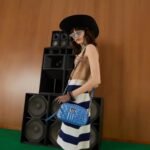 Gucci Marmont Matelasse Shoulder Bag 9.5in/ 24cm Blue Palladium Hardware For Women 634936 UM8BF 4340 - Image 2
