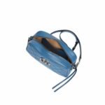 Gucci Marmont Matelasse Shoulder Bag 9.5in/ 24cm Blue Palladium Hardware For Women 634936 UM8BF 4340 - Image 6