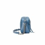 Gucci Marmont Matelasse Shoulder Bag 9.5in/ 24cm Blue Palladium Hardware For Women 634936 UM8BF 4340 - Image 7