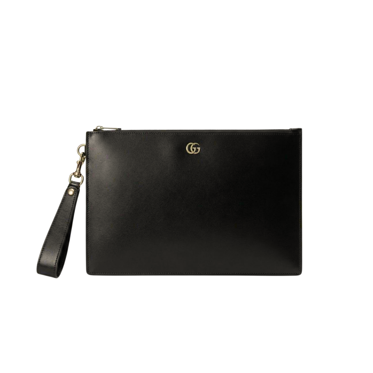 Gucci-Marmont-Pouch-in-Black-with-Gold-Toned-Hardware-For-Men-Mens-Pouch-12in30.5cm-GG-475317-DJ20T-1000.png Gucci Marmont Pouch 12in/30.5cm Black Gold Toned Hardware For Men GG 475317 DJ20T 1000 - Image 1