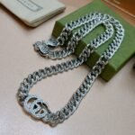 Gucci Necklace Chain Silver For Women - Image 3