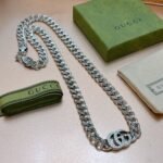 Gucci Necklace Chain Silver For Women - Image 4