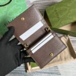 Gucci Ophidia GG Card Case Wallet Supreme Canvas Beige For Women‎ 4.3in/11cm 523155 96IWG 8745 - Image 7