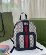 Gucci Ophidia GG Small Backpack Beige And Blue - Image 2