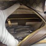 Gucci Ophidia GG Small Shoulder Bag Beige And Brown - Image 7