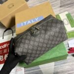 Gucci Ophidia GG Toiletry Case Supreme Canvas Grey For Men 10.2in/26cm ‎‎‎572767 UULBN 1244 - Image 5