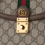 Gucci Ophidia Medium Top Handle Bag 9.8in/ 25cm Beige Gold Hardware For Women ‎651055 96IWX 8745 - Image 8