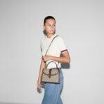 Gucci Ophidia Medium Top Handle Bag 9.8in/ 25cm Beige Gold Hardware For Women ‎651055 96IWX 8745 - Image 3