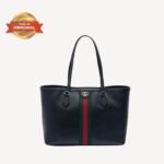[True-to-ORIGINAL] Gucci Ophidia Medium Tote Black For Women 15in/38cm GG 631685 CWG1A 1060