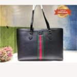 [True-to-ORIGINAL] Gucci Ophidia Medium Tote Black For Women 15in/38cm GG 631685 CWG1A 1060 - Image 7