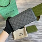 Gucci Ophidia Zip Around Wallet Supreme Canvas Grey For Men 7.5in/19cm ‎‎‎706844 UULBN 1244 - Image 2