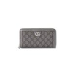 Gucci Ophidia Zip Around Wallet Supreme Canvas Grey For Men 7.5in/19cm ‎‎‎706844 UULBN 1244