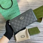 Gucci Ophidia Zip Around Wallet Supreme Canvas Grey For Men 7.5in/19cm ‎‎‎706844 UULBN 1244 - Image 3