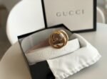 Gucci Signature Belt White GG 370543