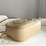 Gucci Soho Disco Small Crossbody Bag 8in/ 21cm Beige Gold Hardware For Women GG 308364 - Image 6