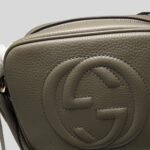 Gucci Soho Small Disco Bag Grayish Green For Women, Women's Bags, Shoulder And Crossbody Bags 8in/21cm GG 308364 - Image 3