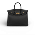 Hermes Birkin Black For Women Gold Toned Hardware 13.8in/35cm
