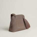 Hermes Bolide Messenger Crossbody Bag 10.4in/ 26.4cm Etoupe Silver Hardware For Men H086958CK18 - Image 5