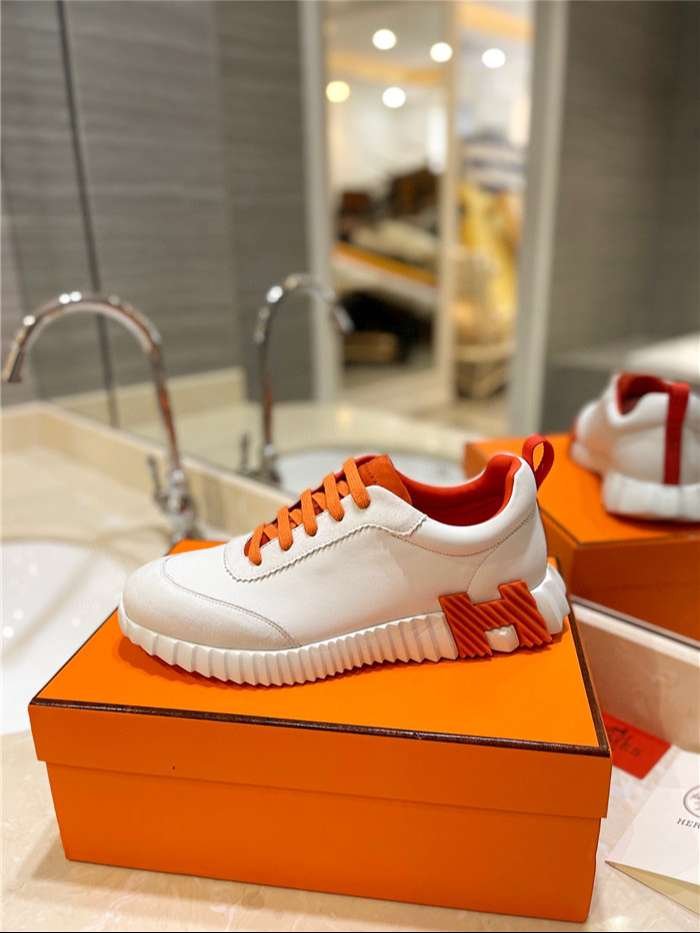 Hermes-Bouncing-Sneaker-5-5.jpeg Hermes Bouncing Sneaker Orange For Women - Image 1