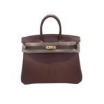Hermes Birkin 25 Beton Swift Bordeaux For Women 25cm / 9.8in