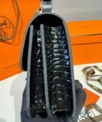 Hermes Constance 23 Pattern Crocodile Black For Women, Women's Handbags, Shoulder Bag 9in/23cm - Image 9