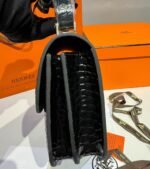 Hermes Constance 23 Pattern Crocodile Black For Women, Women's Handbags, Shoulder Bag 9in/23cm - Image 8