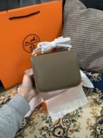 Hermes Constance 18 Khaki Green For Women 18cm/7.25in - Image 5