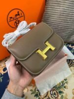 Hermes Constance 18 Khaki Green For Women 18cm/7.25in