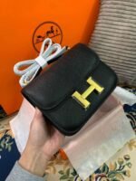 Hermes Constance 18 Black For Women 18cm/7.25in