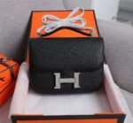 Hermes Constance Handbag Black For Women 22cm/8.7in - Image 10