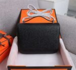 Hermes Constance Handbag Black For Women 22cm/8.7in - Image 9