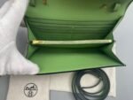 Hermes Constance Long Togo Wallet Green, Gold Toned Hardware Bag For Women, Women's Handbags, Shoulder Bags 8.1in/21cm - Image 6