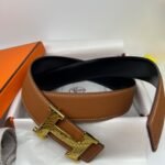 Hermes Constance Martelee Belt Buckle & Reversible Brown Belt - Image 5