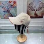 Hermes Davis H Primavera Cap Beige Hermes Cap - Image 2