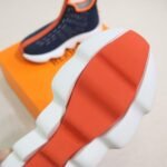 Hermes Eclair Sneakers Dark Blue/ Orange For Men H221892ZH02410 - Image 3