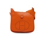 Hermes Evelyne III 29 Bag Orange With Silver-Toned Hardware H056277CC9J