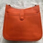 Hermes Evelyne III 29 Bag Orange With Silver-Toned Hardware H056277CC9J - Image 3