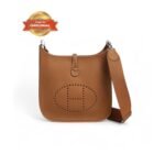 [True-to-ORIGINAL] Hermes Evelyne III 29 Bag Brown With Silver-Toned Hardware For Women, Women's Shoulder And Crossbody Bags 11.4in/29cm H073599CC37