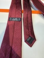 Hermes Faconnee H Tie Red For Men - Image 4