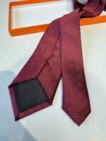 Hermes Faconnee H Tie Red For Men - Image 6