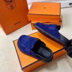 Hermes Go Mule Navy Blue For Men - Image 9