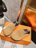 Hermes Go Mule Brown For Women - Image 8