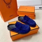 Hermes Go Mule Navy Blue For Men - Image 7