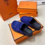 Hermes Go Mule Navy Blue For Men - Image 6