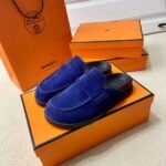 Hermes Go Mule Navy Blue For Men - Image 5