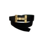 Hermès “H-Zip” 38mm Reversible Belt Black & Green - Image 3