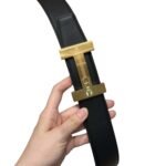 Hermès “H-Zip” 38mm Reversible Belt Black & Green - Image 6